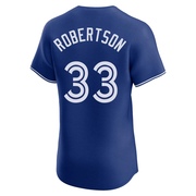 Elite Nick Robertson Men's Toronto Blue Jays Royal Alternate Jersey
