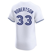 Elite Nick Robertson Men's Toronto Blue Jays White Home Jersey