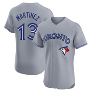 Elite Orelvis Martinez Men's Toronto Blue Jays Gray Road Jersey