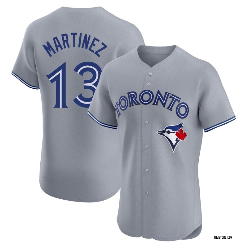 Elite Orelvis Martinez Men's Toronto Blue Jays Gray Road Jersey