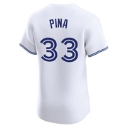 Elite Robinson Pina Men's Toronto Blue Jays White Home Jersey