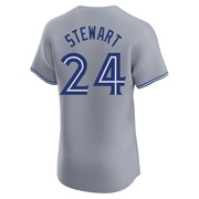 Elite Shannon Stewart Men's Toronto Blue Jays Gray Road Jersey