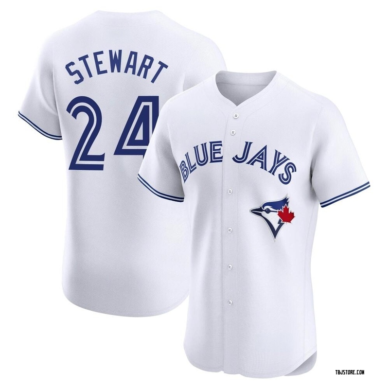 Elite Shannon Stewart Men's Toronto Blue Jays White Home Jersey