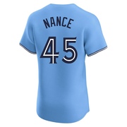 Elite Tommy Nance Men's Toronto Blue Jays Blue Powder Alternate Jersey