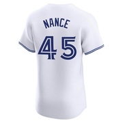 Elite Tommy Nance Men's Toronto Blue Jays White Home Jersey