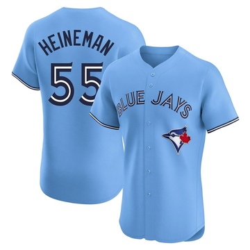 Elite Tyler Heineman Men's Toronto Blue Jays Blue Powder Alternate Jersey