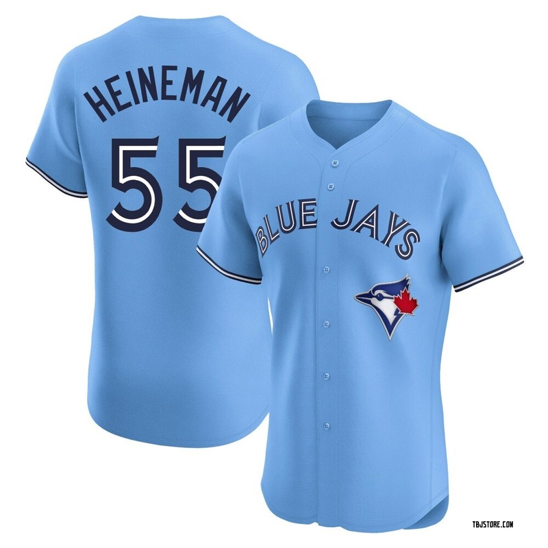 Elite Tyler Heineman Men's Toronto Blue Jays Blue Powder Alternate Jersey