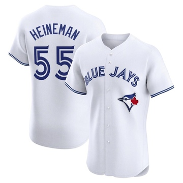 Elite Tyler Heineman Men's Toronto Blue Jays White Home Jersey
