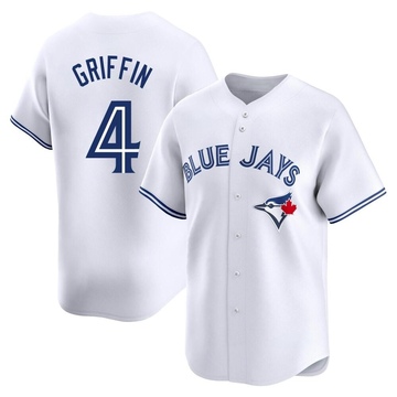 Limited Alfredo Griffin Men's Toronto Blue Jays White Home Jersey