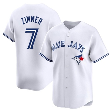 Limited Bradley Zimmer Men's Toronto Blue Jays White Home Jersey