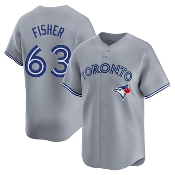 Limited Braydon Fisher Youth Toronto Blue Jays Gray Away Jersey