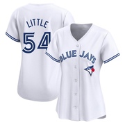 Limited Brendon Little Women's Toronto Blue Jays White Home Jersey