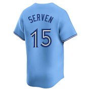 Limited Brian Serven Youth Toronto Blue Jays Blue Powder Alternate Jersey