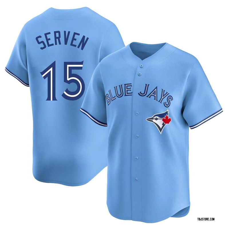 Limited Brian Serven Youth Toronto Blue Jays Blue Powder Alternate Jersey