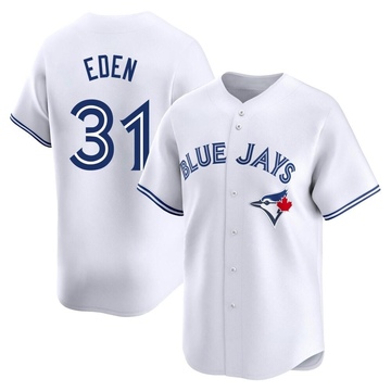 Limited Cam Eden Men's Toronto Blue Jays White Home Jersey