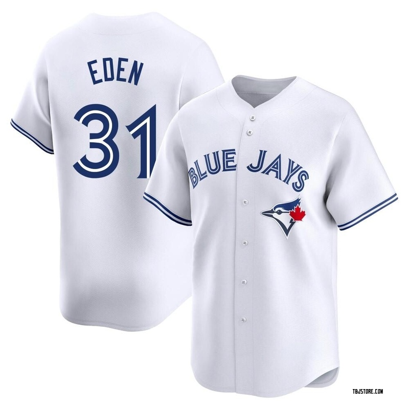 Limited Cam Eden Men's Toronto Blue Jays White Home Jersey