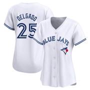 Limited Carlos Delgado Women's Toronto Blue Jays White Home Jersey