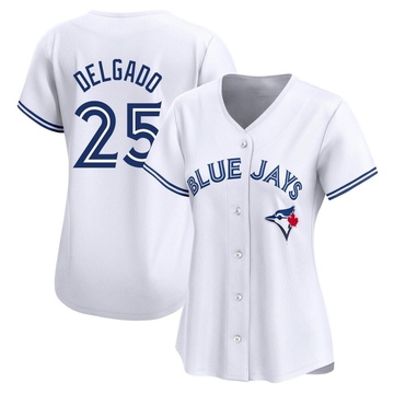 Limited Carlos Delgado Women's Toronto Blue Jays White Home Jersey