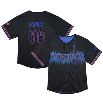 Limited Cody Ponce Toddler Toronto Blue Jays Black 2024 City Connect Jersey