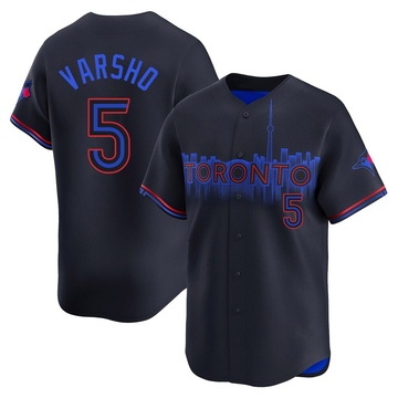 Limited Daulton Varsho Men's Toronto Blue Jays Black 2024 City Connect Jersey