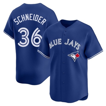 Limited Davis Schneider Men's Toronto Blue Jays Royal Alternate Jersey
