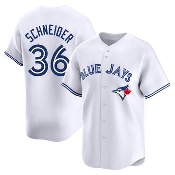 Limited Davis Schneider Youth Toronto Blue Jays White Home Jersey