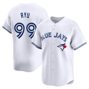 Limited Hyun Jin Ryu Men's Toronto Blue Jays White Home Jersey
