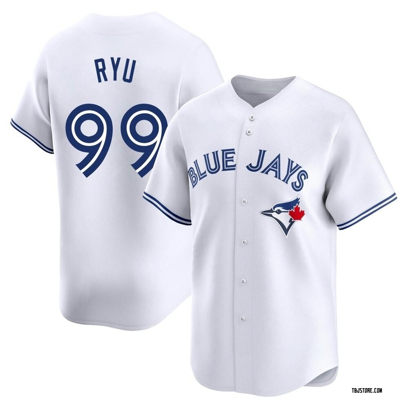 Limited Hyun Jin Ryu Men's Toronto Blue Jays White Home Jersey