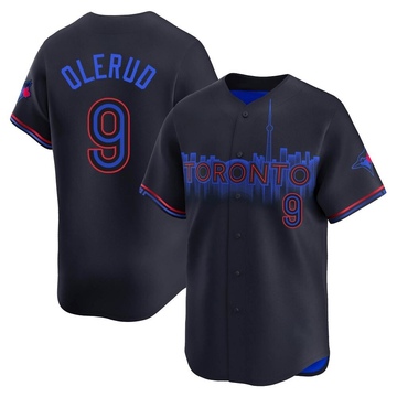 Limited John Olerud Men's Toronto Blue Jays Black 2024 City Connect Jersey