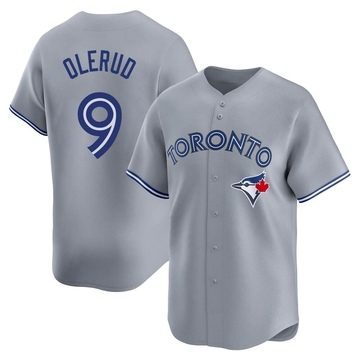 Limited John Olerud Men's Toronto Blue Jays Gray Away Jersey
