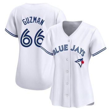 Limited Juan Guzman Women's Toronto Blue Jays White Home Jersey
