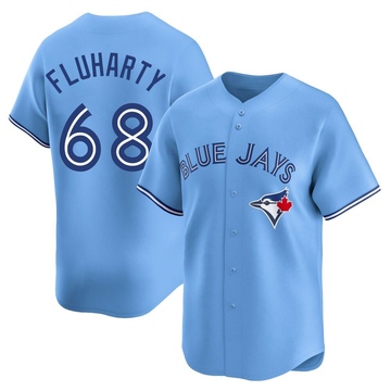 Limited Mason Fluharty Men's Toronto Blue Jays Blue Powder Alternate Jersey