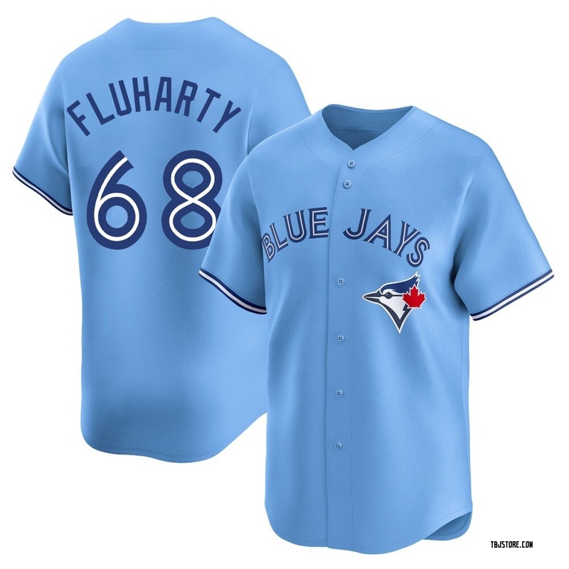 Limited Mason Fluharty Youth Toronto Blue Jays Blue Powder Alternate Jersey