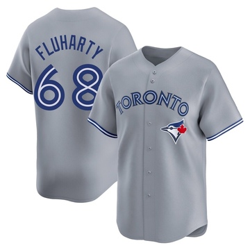 Limited Mason Fluharty Youth Toronto Blue Jays Gray Away Jersey