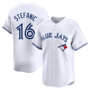 Limited Michael Stefanic Men's Toronto Blue Jays White Home Jersey