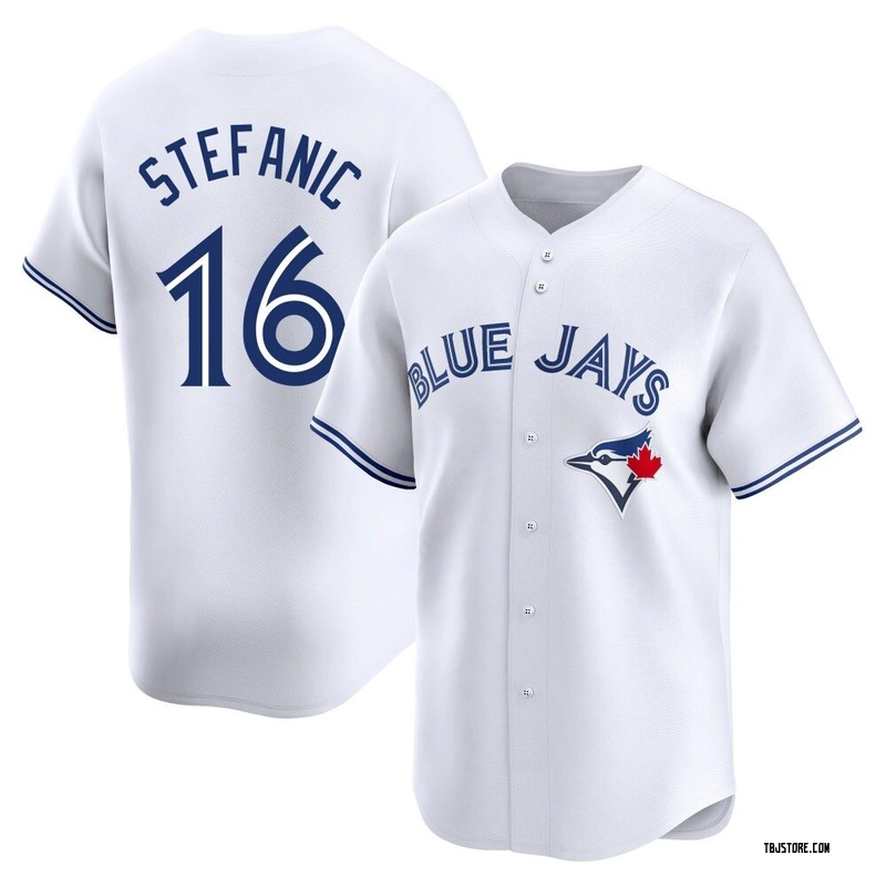 Limited Michael Stefanic Men's Toronto Blue Jays White Home Jersey