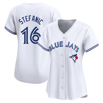 Limited Michael Stefanic Women's Toronto Blue Jays White Home Jersey