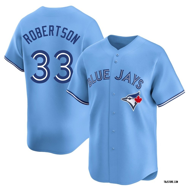 Limited Nick Robertson Men's Toronto Blue Jays Blue Powder Alternate Jersey