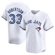 Limited Nick Robertson Men's Toronto Blue Jays White Home Jersey