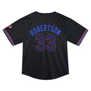 Limited Nick Robertson Toddler Toronto Blue Jays Black 2024 City Connect Jersey
