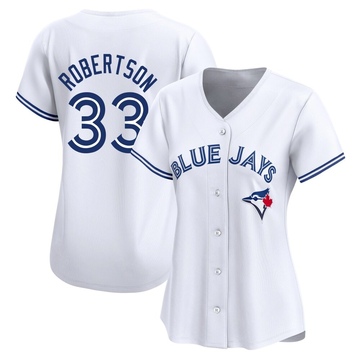 Limited Nick Robertson Women's Toronto Blue Jays White Home Jersey