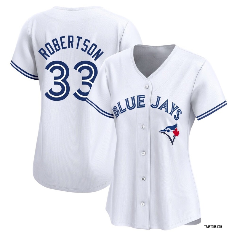 Limited Nick Robertson Women's Toronto Blue Jays White Home Jersey