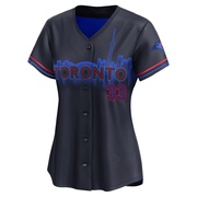 Limited Robinson Pina Women's Toronto Blue Jays Black 2024 City Connect Jersey
