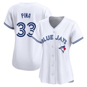 Limited Robinson Pina Women's Toronto Blue Jays White Home Jersey