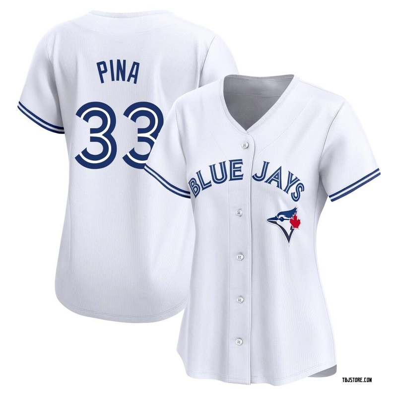 Limited Robinson Pina Women's Toronto Blue Jays White Home Jersey