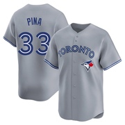 Limited Robinson Pina Youth Toronto Blue Jays Gray Away Jersey