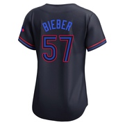 Limited Shane Bieber Women's Toronto Blue Jays Black 2024 City Connect Jersey