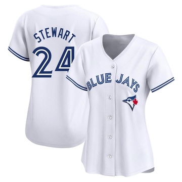 Limited Shannon Stewart Women's Toronto Blue Jays White Home Jersey