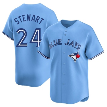 Limited Shannon Stewart Youth Toronto Blue Jays Blue Powder Alternate Jersey