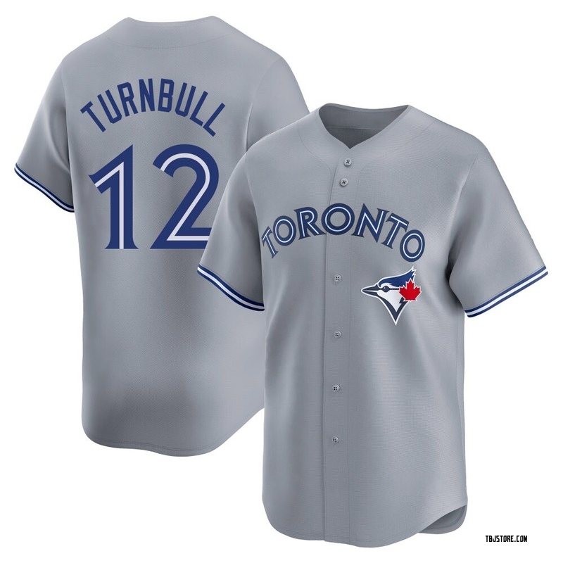 Limited Spencer Turnbull Men's Toronto Blue Jays Gray Away Jersey